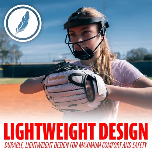 Miniatura 6 de Franklin Sports Softball Face Mask for Fielders - Girls Youth Face Shield for Infielders - Kids Fielding Guard for Fastpitch + Slowpitch Softball