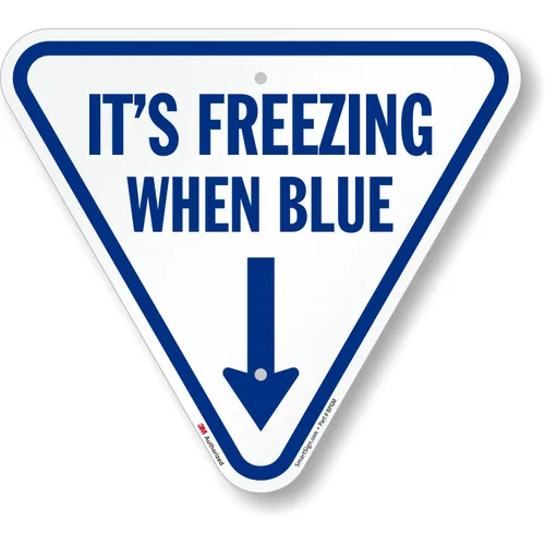 Miniatura 8 de Señal de alerta de hielo SmartSign - 12 x 7 pulgadas, indicador sensible a la temperatura de montaje universal con soporte de sección posterior, Kit
