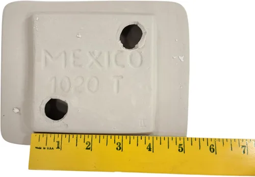 Miniatura 8 de Soporte de papel higiénico TP de cerámica de hueso beige almendra montaje en pared Thinset instalación vintage mediados de siglo moderno retro