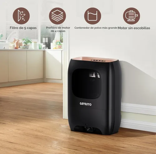 Miniatura 2 de GAVASTO Pro Aspiradora sin contacto con recogedor automático - Ultra rápida y potente - Ideal para barrer pelo de mascotas, comida, suciedad y Negro