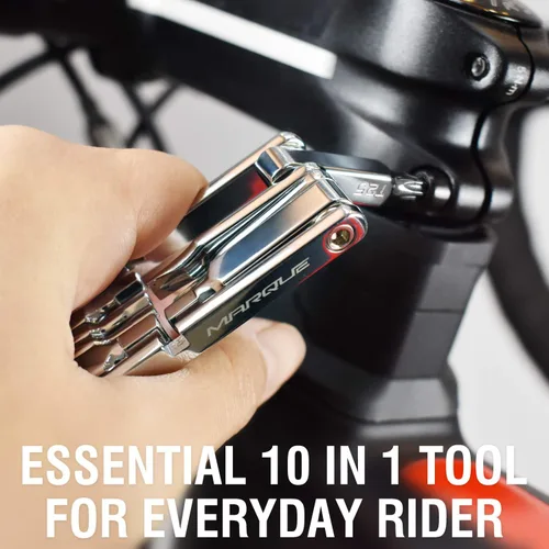 Miniatura 6 de MARQUE Multiherramienta 10 en 1 para bicicletas, kit de reparación de mini 10 herramientas para bicicletas de carretera y montaña.