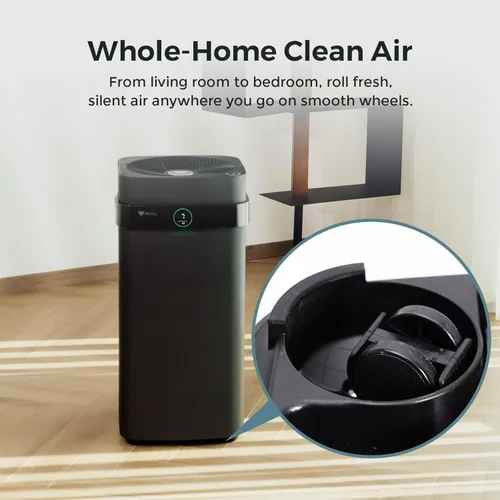 Miniatura 8 de Airdog Purificador de aire X5+ para habitaciones grandes de hasta 1614 pies cuadrados, control de aplicación inteligente, monitor de calidad