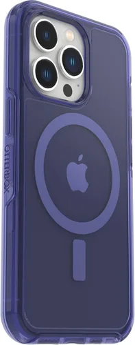 Miniatura 4 de OtterBox Symmetry Series + - Funda antimicrobiana transparente con MagSafe para iPhone 13 Pro, azul Azul/Claro