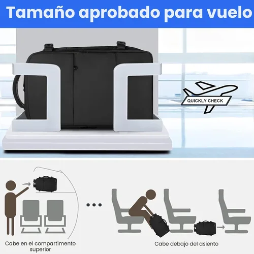 Miniatura 4 de Taygeer Mochila de viaje para laptop para hombres y mujeres, mochila de viaje aprobada por avión con bolsillo para botella de agua, bolsa de Negro