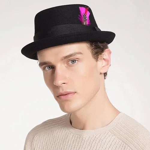 Miniatura 2 de Sombrero de plumas surtidas de plumas naturales para hombres y mujeres, sombreros artesanales, manualidades, accesorios coloridos para el cabello