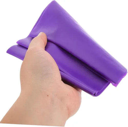 Miniatura 3 de TOYANDONA 3 bandas de resistencia moradas, ligeras, portátiles, elásticas para yoga, pilates, entrenamiento de fuerza, ballet, danza, terapia