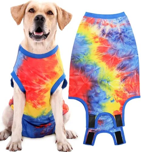 Miniatura 25 de Traje de Recuperación de Cirugía de Perro, Traje de Recuperación Quirúrgica para Perro Macho Hembra Neuter, Camisa de Esterilización Mameluco