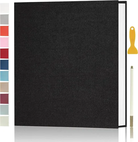 Miniatura 9 de Álbum de fotos autoadhesivas para fotos de 4 x 6, 5 x 7, 8 x 10 pulgadas, álbumes de fotos magnéticos con páginas adhesivas, libros con un bolígrafo