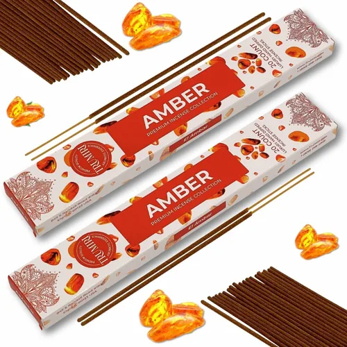 Miniatura 6 de Varillas de incienso ámbar – Total 40 varillas de incienso – Paquete doble de 20 Insense – Inciensos – Inscents – Ingredientes naturales no tóxicos