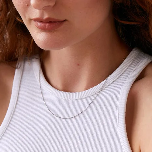 Miniatura 5 de PAVOI Italian Solid 925 Sterling Silver, 22K Gold Plated Chain Necklaces Snake, Square Box, Cable, Super Flex Curb, Miami Cuban and Rope