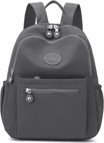 Miniatura 16 de Tanweibago Mini mochilas de nailon para mujer, mochilas pequeñas de 11L para mujer, mochila ligera casual para mujer, mochila de viaje de compras