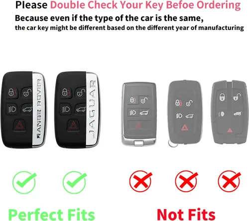 Miniatura 2 de Funda para llavero Land Rover, TPU suave de 360 grados, protección para Evoque Velar Sport Discovery Freelander2 LR4 Land Rover Sport y Jaguar XF XJ