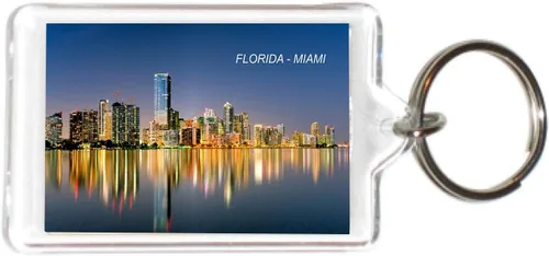Miniatura 11 de Florida USA United States Acrílico Llaveros Llaveros Titulares - 6 3-Multi