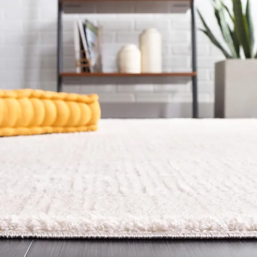 Miniatura 4 de SAFAVIEH Melody Collection - Alfombra de pasillo de 2 pies 2 pulgadas x 8 pies, color marfil y gris, diseño moderno, ideal para zonas de alto