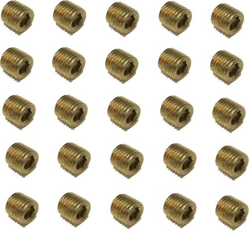 Miniatura 4 de Latón COUNTERSUNK HEX Plug 1/16" macho NPT MNPT combustible/aire/agua/aceite/gas WOG (cantidad 01)