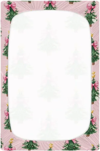 Miniatura 3 de Caikeny Fitted Crib Sheet for Boys Girls Watercoolr Xmas Tress Bow Star Baby Crib Sheets Bassinet Sheets Crib Mattress Bed Sheets for Toddler