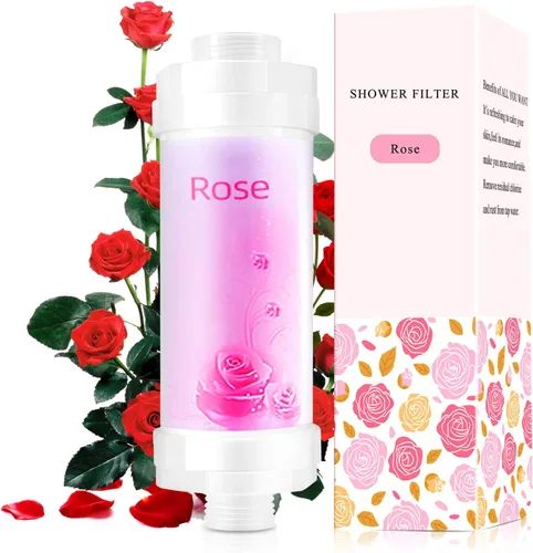 Miniatura 7 de Infusor de ducha, filtro de ducha de vitamina C para agua dura, filtro de cabezal de ducha a sedimento de fluoruro de cloro, ayuda a secar la piel