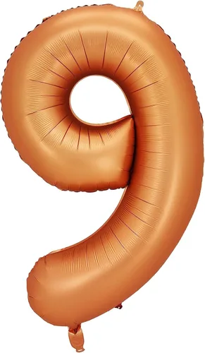 Miniatura 3 de Globos de aluminio naranja número 0, 40 pulgadas