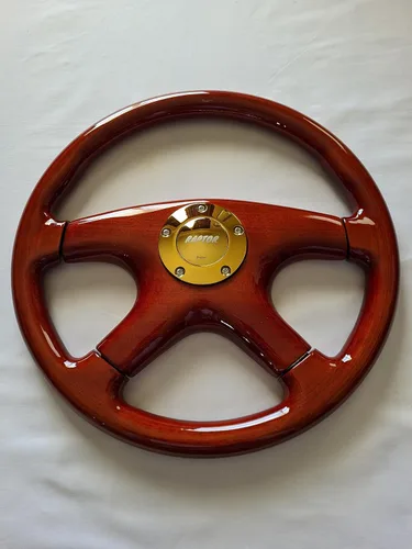 Miniatura 5 de Raptor Volante de madera de caoba de 15" (dorado)