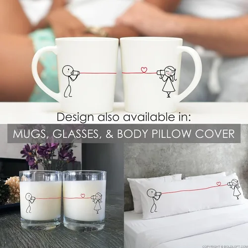 Miniatura 5 de BOLDLOFT fundas para almohadas para parejas con frase Say I Love You - regalos para parejas, para él y ella, para aniversarios y bodas