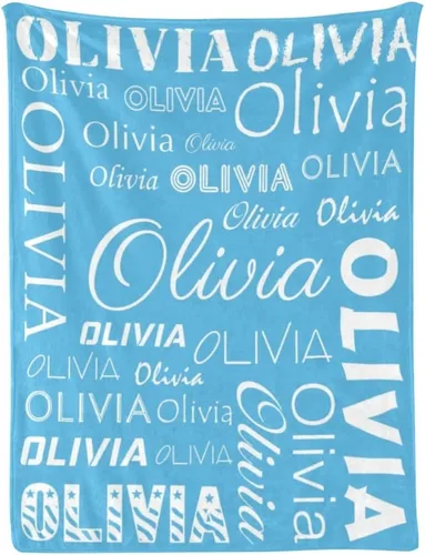 Miniatura 13 de Manta de bebé personalizada con nombre, manta personalizada con nombre, manta personalizada para adultos, niños, cumpleaños, Navidad, Día
