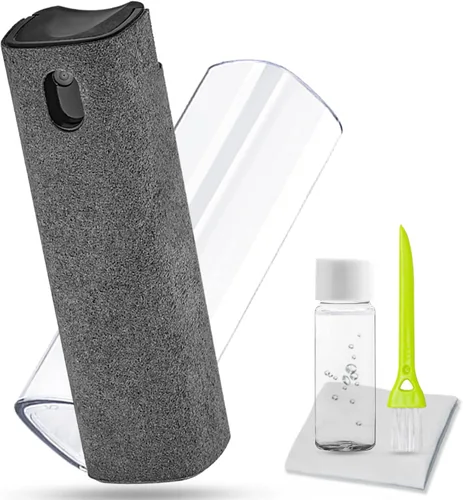 Miniatura 9 de Espray limpiador de pantalla para pantalla táctil, kit de limpieza walrfid para teléfono inteligente electrónico TV, portátil, tableta, PC, Gris
