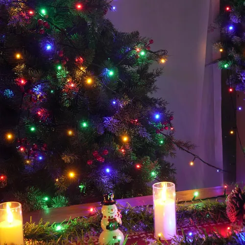 Miniatura 2 de Luces de Cadena de Navidad, 100 pies 300 Luces LED de Cadena Cable Verde con Temporizador 8 Modos, Decoración Impermeable Conectable para Interiores