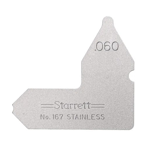 Miniatura 18 de Starrett Medidor de radio individual para radios convexos y cóncavos, ideal para carpinteros y construcciones, acero inoxidable, calibre de radio