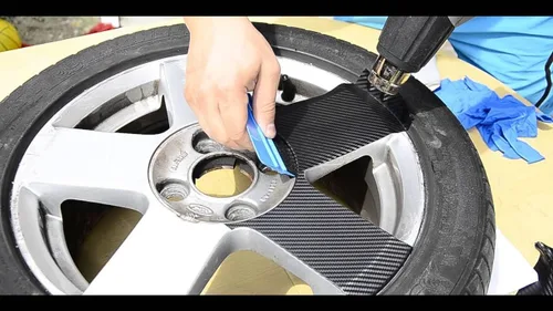 Miniatura 4 de VViViD Paquete de 4 hojas de vinilo adhesivo de liberación de aire para llantas automáticas de 24 x 30 pulgadas, paquete de 4 hojas