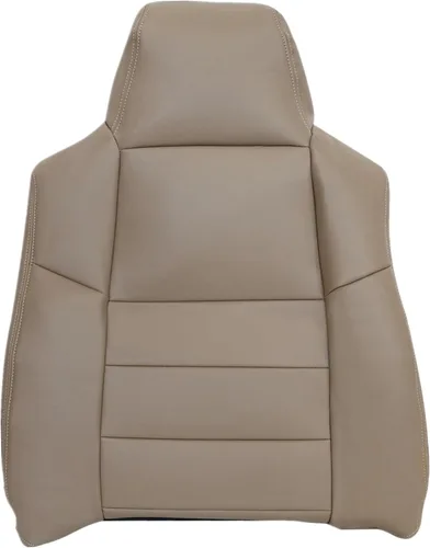 Miniatura 2 de GXARTS Funda de cuero de repuesto para asiento de lado del conductor, color marrón #4H, compatible con Ford Excursion F250 F350 F450 F550 Lariat