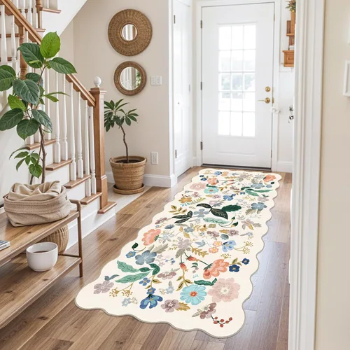 Miniatura 195 de Alfombra lavable para pasillo - 2x7 alfombras de cocina, alfombra para entrada, alfombra vintage, suave, alfombra antideslizante para piso, alfombra