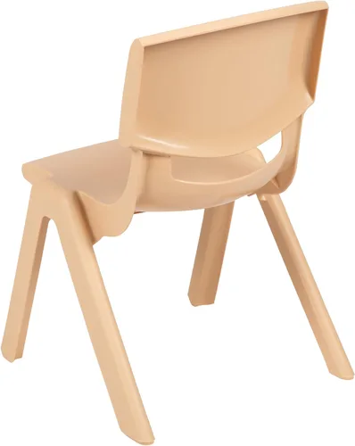 Miniatura 6 de Flash Furniture - Silla escolar apilable de plástico azul con altura de asiento de 10 1/2 pulgadas