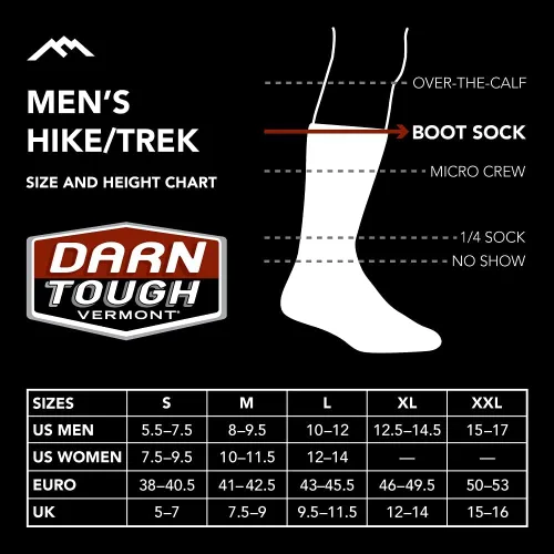 Miniatura 2 de Darn Tough Men's Hiker Merino Wool Micro Crew Socks Cushion