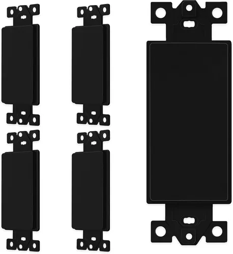 ENERLITES - Inserto adaptador en blanco para placas de pared decorativas, termoplástico de policarbonato irrompible, con certificación ETL,
