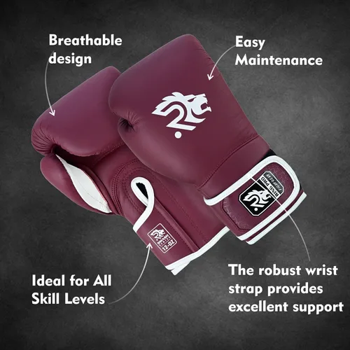 Miniatura 3 de Smash Series - Guantes de boxeo de cuero para hombres y mujeres, guantes de entrenamiento de sparring kickboxing MMA Muay Thai y bolsa pesada