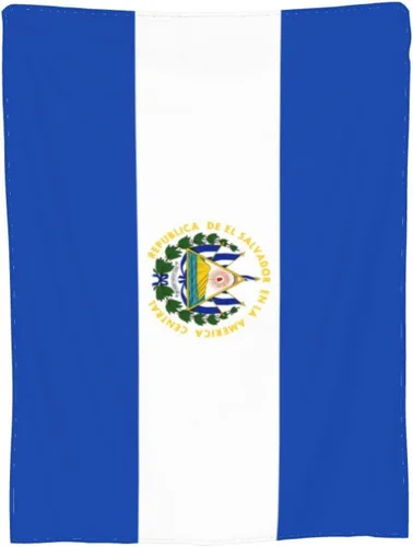 Miniatura 4 de Manta de franela con diseño de bandera de El Salvador, suave y afelpada, acogedora manta de franela para sofá, cálida y decorativa