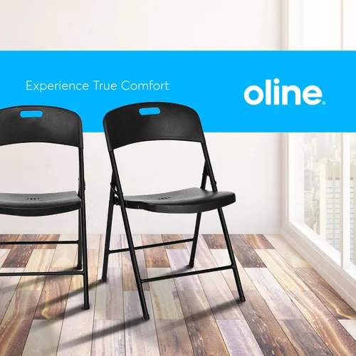 Miniatura 7 de Oline Silla Plegable, Sillas Plegables de Plástico para Interior y Exterior, Comerciales, Apilables, Plegables, para Invitados, para Eventos