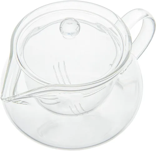 Miniatura 2 de Restaurantware Forma - Tetera de vidrio de 17 onzas, 1 tetera de vidrio de doble pared, no se astilla, reutilizable, de vidrio transparente, doble