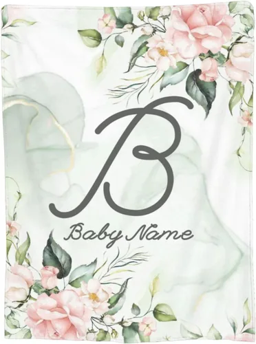 Mantas de bebé personalizadas para niñas y niños, manta de bebé personalizada con nombre, manta de bebé personalizada regalos para niños recién