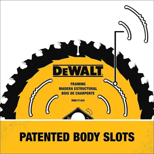 Miniatura 6 de DEWALT Hoja de sierra circular, 6 1/2 pulgadas, 40 dientes, para estructura (DWA161240)
