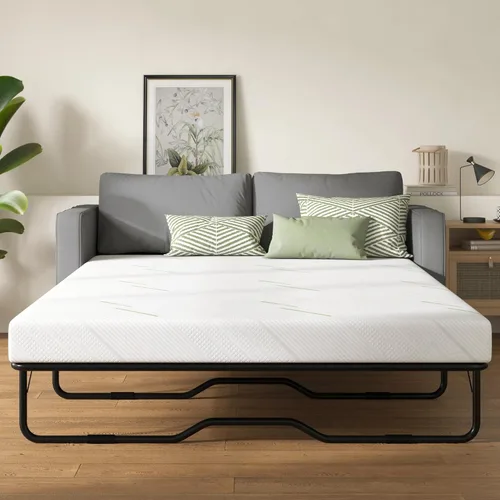 Miniatura 23 de Colchón tamaño Queen de 8 pulgadas, colchón con espuma viscoelástica de gel y resortes en bolsillos, Euro Top de firmeza media, color negro