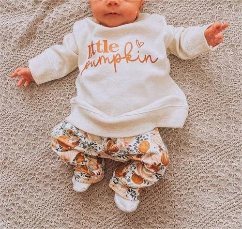 Miniatura 2 de Engofs Conjunto de ropa de 3 piezas para bebé recién nacida para otoño e invierno