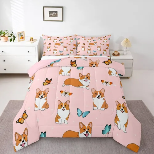 Miniatura 19 de Erosebridal Juego de ropa de cama de oso polar, tamaño individual, juego de edredón de oso blanco con patrón de animales, edredón de microfibra Oso