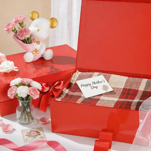 Miniatura 2 de HAPPY POTATO Caja de regalo grande con tapa y cinta, caja de propuesta de padrino, caja de regalo magnética para regalos