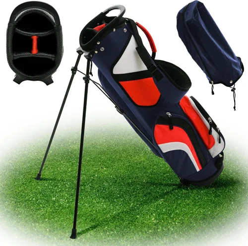 Miniatura 10 de Ultra-Lite Golf Stand Bag - 3 Lbs, 4 Way Divider Portable Golf Club Carry Bag, Water-Repellent Golf Travel Case with Rain Hood, Golf Gifts for Men