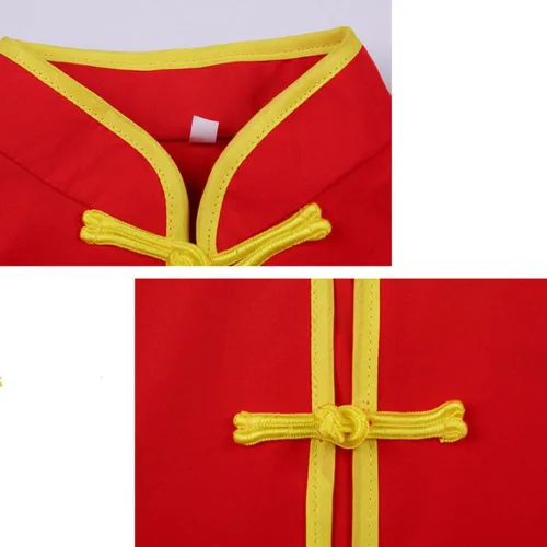 Miniatura 7 de Ropa de Kung Fu para niños, uniformes tradicionales de Tai Chi para niños y niñas, traje de manga larga con alas de arte marcial chino