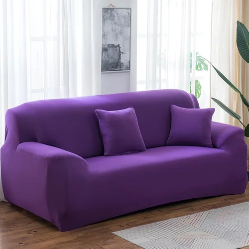 Miniatura 10 de Morbuy Funda súper elástica para sofá, 4 piezas de elastano, funda de sofá modular de color sólido con parte inferior elástica, protector de muebles