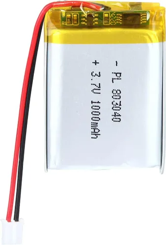 Miniatura 17 de 3.7V 2000mAh Batería 103450 Li-ion Li-ion recargable Li-ion Li-Po Batería con 2P PH 0.079 in Pitch Connector