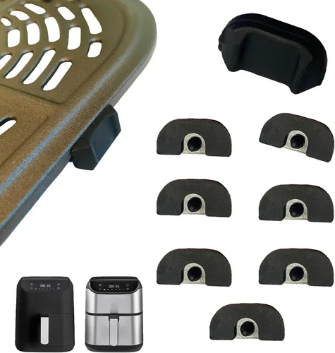 Miniatura 13 de ALJ Protector de bandeja para freidora de aire, paquete de 4 protectores de silicona, antideslizante, resistente a los arañazos, se adapta a 7QT