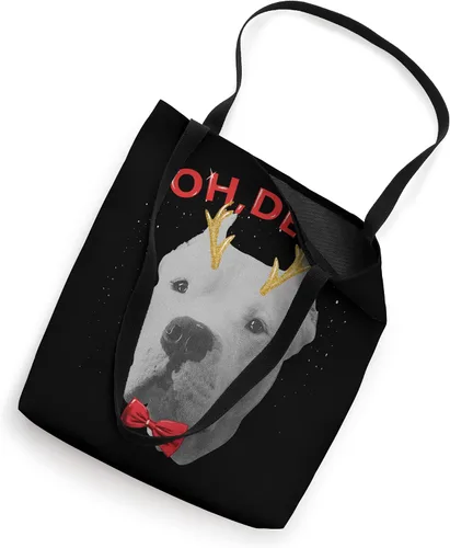 Miniatura 2 de Oh Deer Dogo Argentino - Bolso de mano con lazo rojo